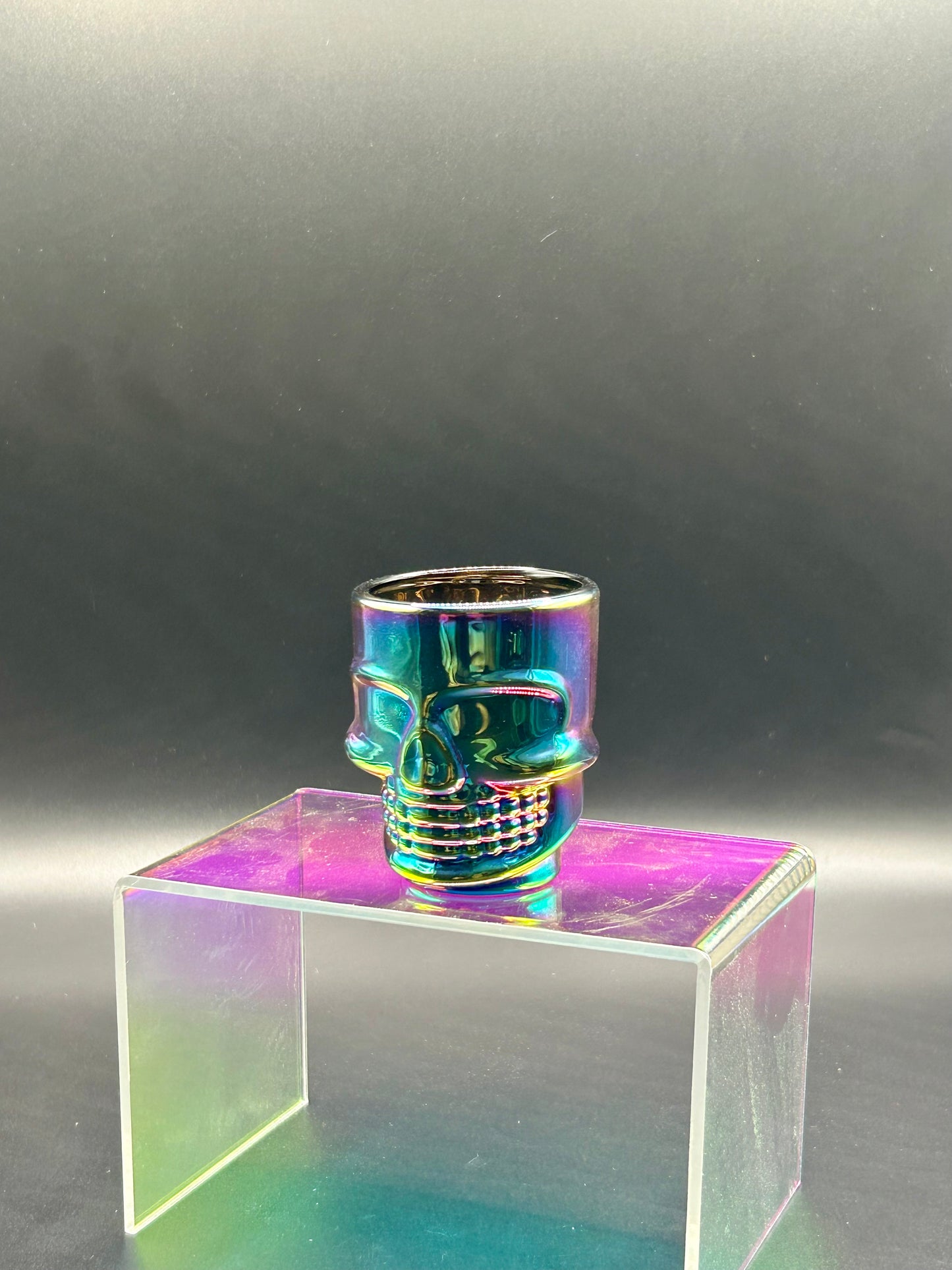 Tiki Skull Rainbow Shotglass
