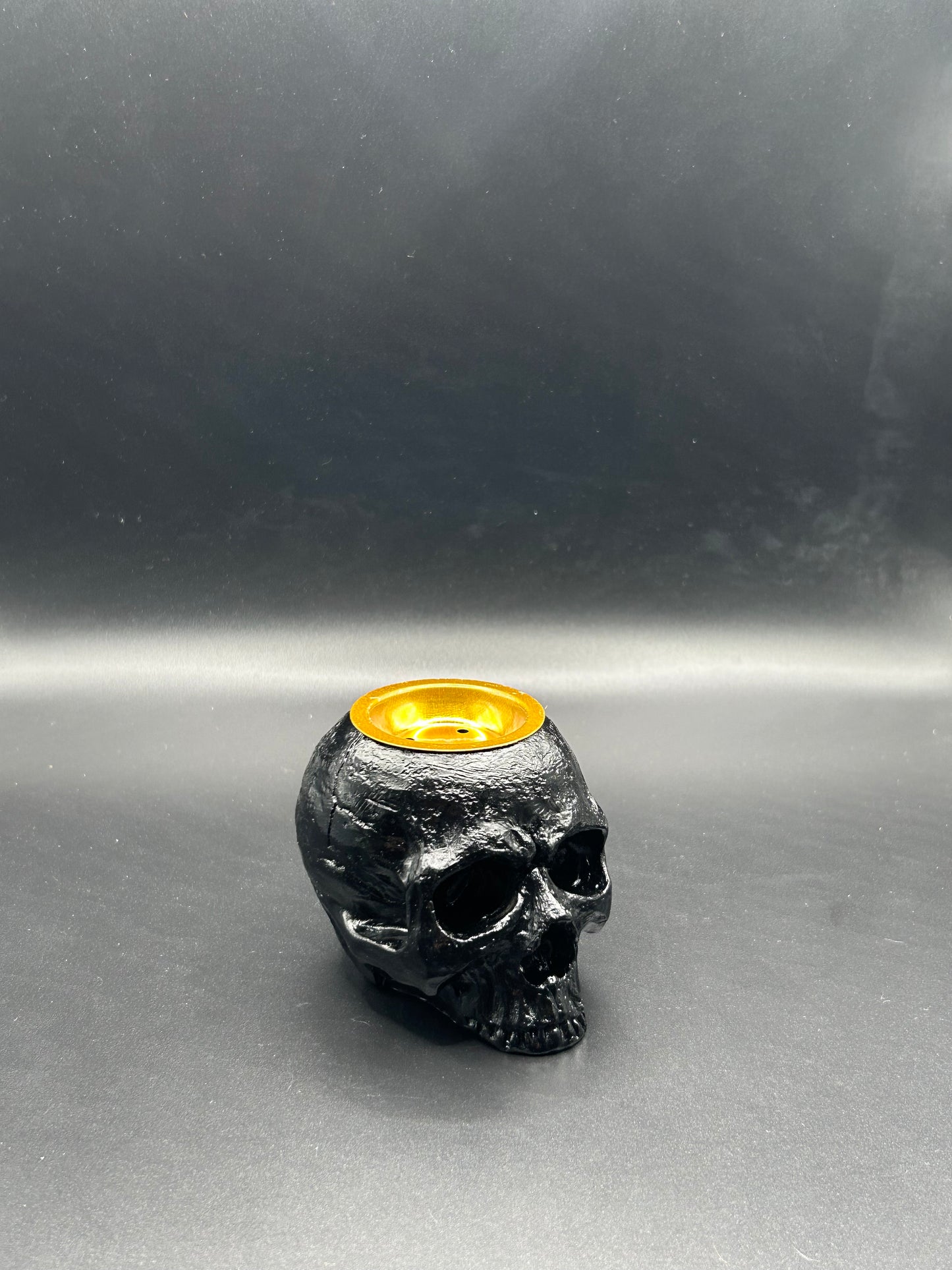 Black Skull Cone Incense Holder