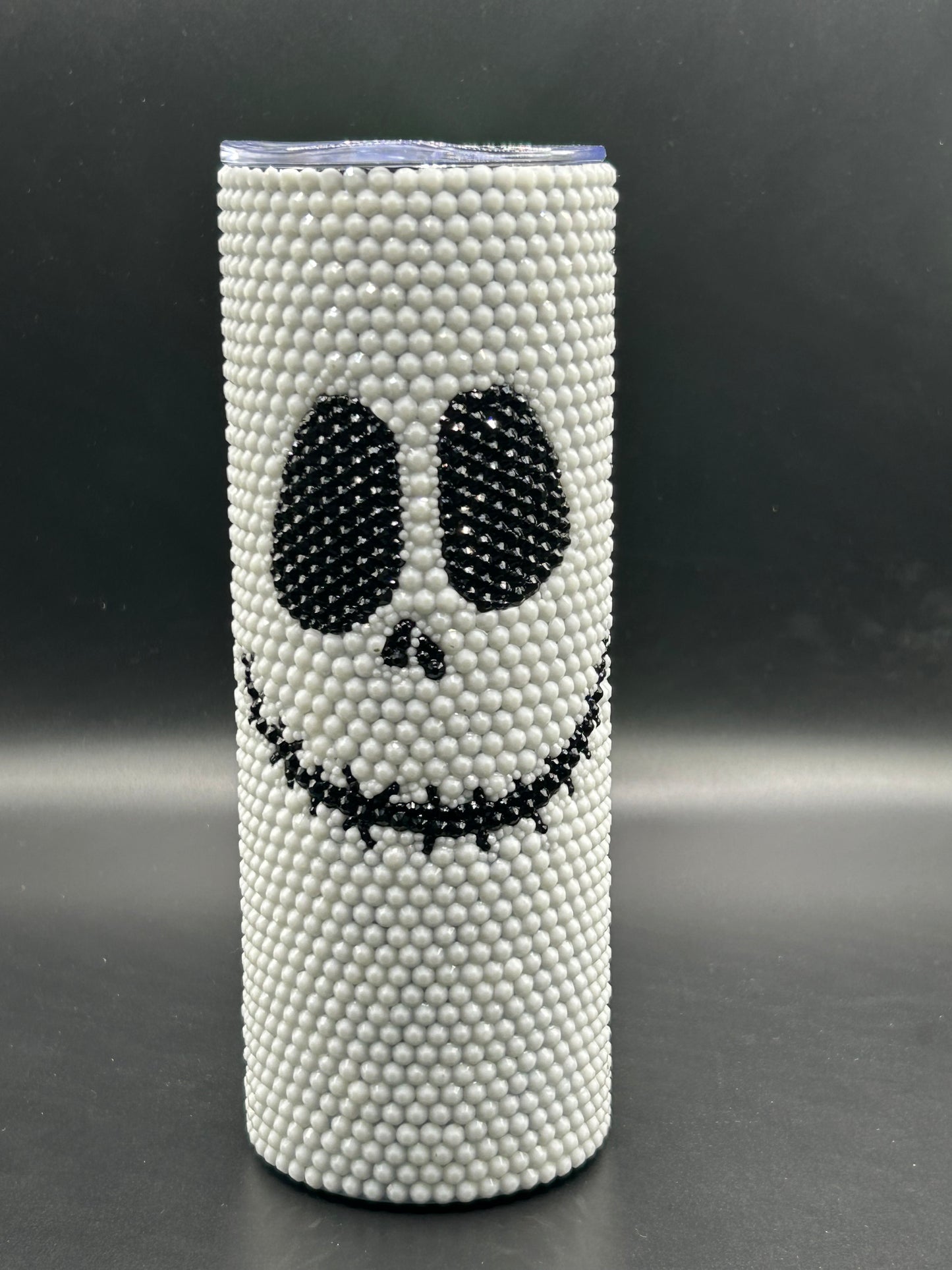 Jack Skellington/Oogie Boogie Split Rhinestone 20 oz Skinny Tumbler