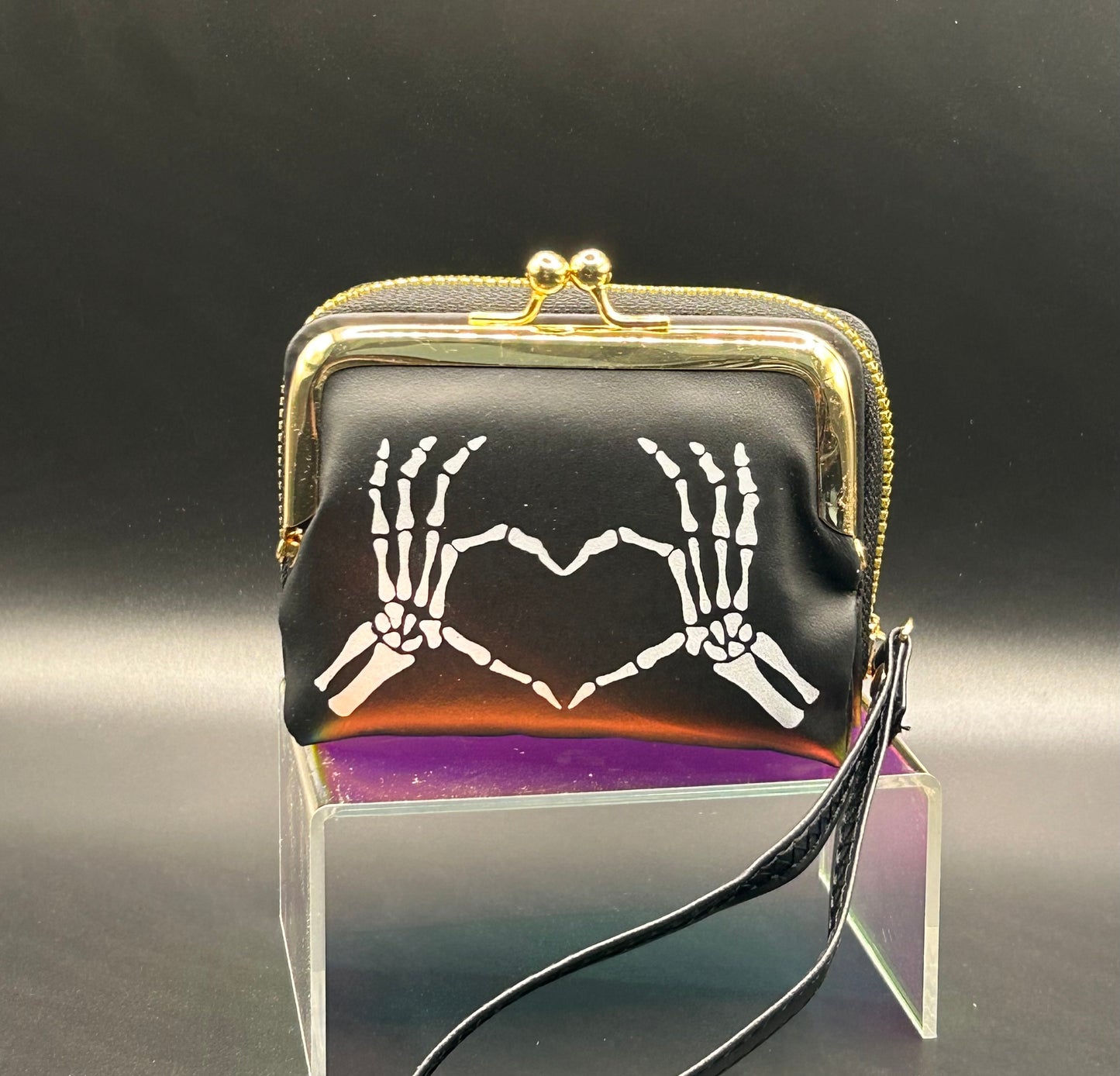 Skeleton Hands Love Wallet with Coinpurse