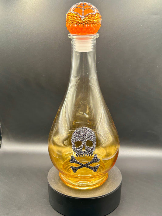 Skull and Cross Bones Ombré Decanter