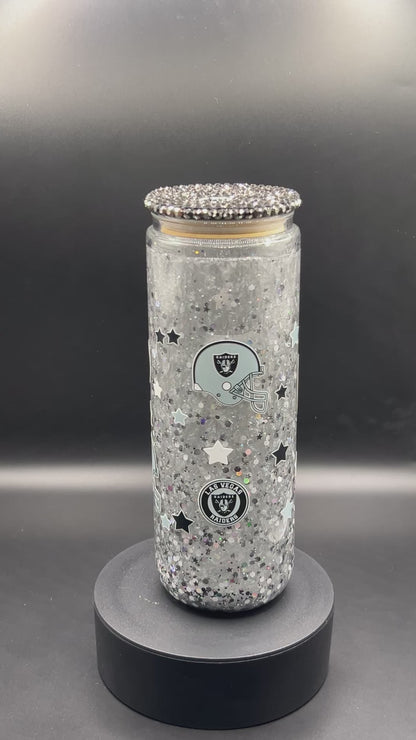NFL Team Logo 20 oz Snowglobe Tumbler